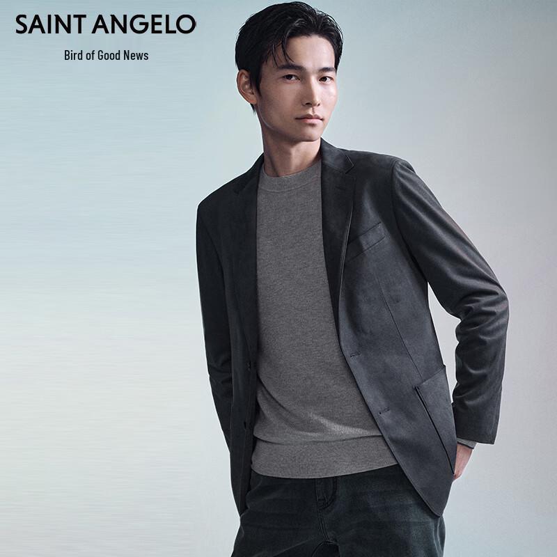 Baoxiniao Men's Casual Solid Blazer Jacket