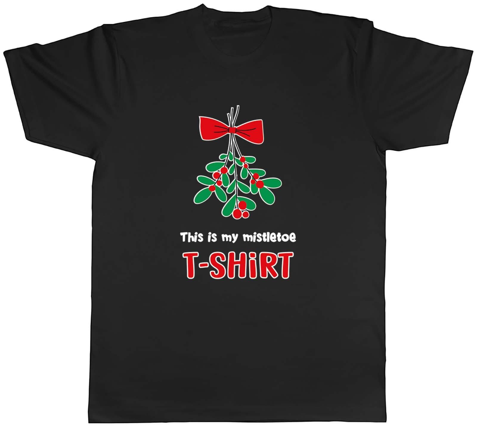 Funny Mistletoe Mens T-Shirt Christmas Xmas Tee Gift S