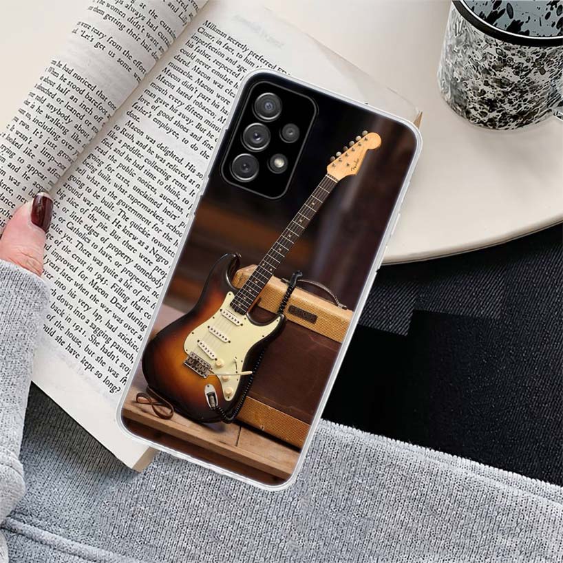 Music score Musical violin guitar Phone Case for Samsung Galaxy A17 A16 A15 A14 A13 A57 A56 A55 A54 A53 A37 A36 A35 A34 A33 A26