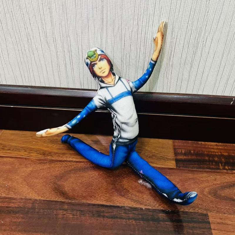Jojo's Bizarre Avontuur Pluche Speelgoed Anime Periferie Abstract Model Narancia Ghirga Knuffelpop Actiefiguur Model Fans Cadeau 28CM