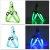 LED Pet Harness USB Rechargeable Light Up Dog Harness 3 Lighting Modes Adjustable Glow-in-The-Dark Safety Vest for Night Walking Medium Large Dogs