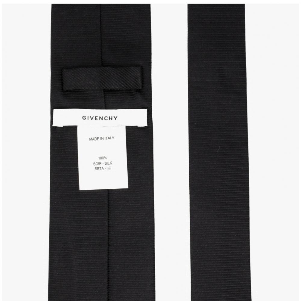 Givenchy Silk Tie Jacquard Logo Bp105lp0xd