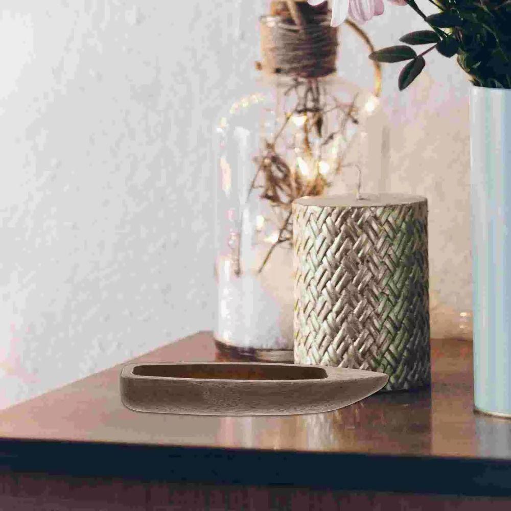 Natural Wooden Wooden Boat Decor Unfinished Boat Model Ornaments Fishing Boat Model Garden Decor