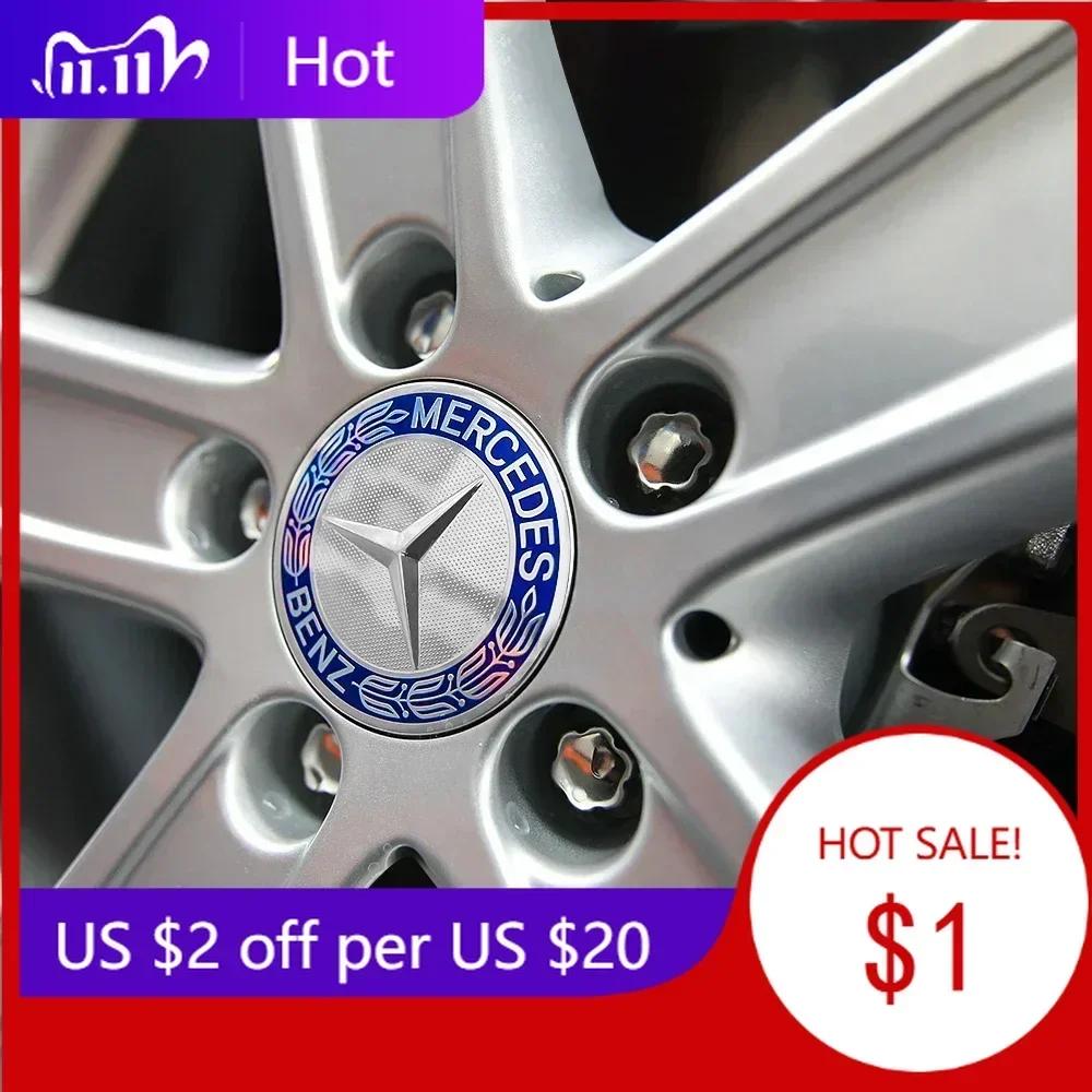 Autoaufkleber Für Mercedes Benz 75MM Auto Styling Radnabendeckel Radkappen Ersatz Für Mercedes Benz W211 W203 W204 W210 W1