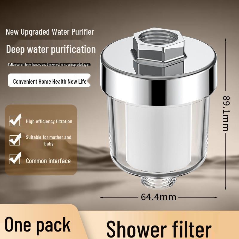 Purificatore Universale per Doccia a 5 Micron con Elemento Filtrante in Cotone PP