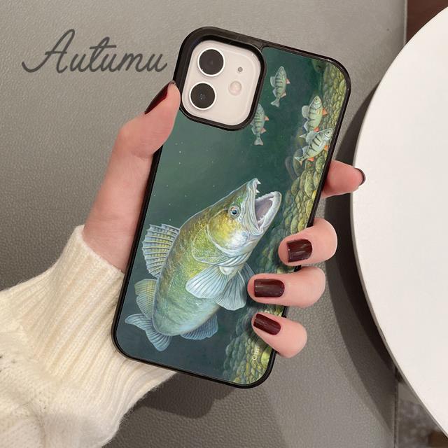 CARP FISH FISHING Phone Case for iPhone 11 12 13 14 Pro Max Mini X XR XS SE 2020 6S 7 8 Plus Samsung Galaxy S21 S22 Cover Shell
