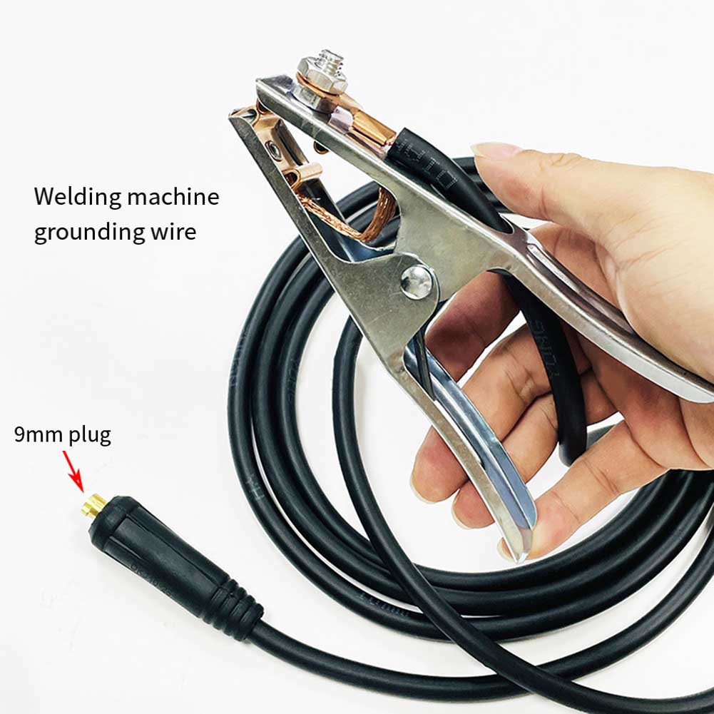 For Metal Fabrication 2m 10 Square Welding Machine Ground Wire Ground Wire Clamp Copper Welding Machine Clamp 300A Clamp