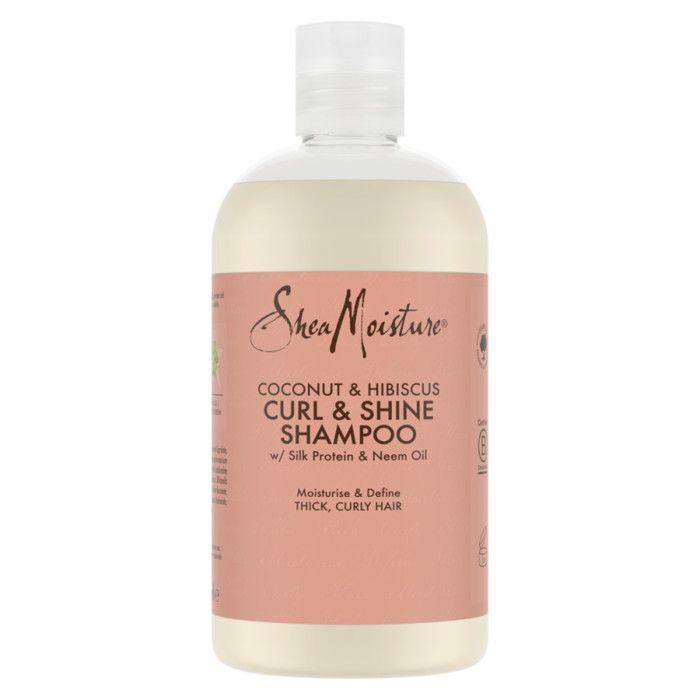 Shea Moisture Shampooing Femme Boucles Et Brillance Pour Cheveux Bouclés, Sans Paraben À La Noix De Coco Et À L'hibiscus 384ml