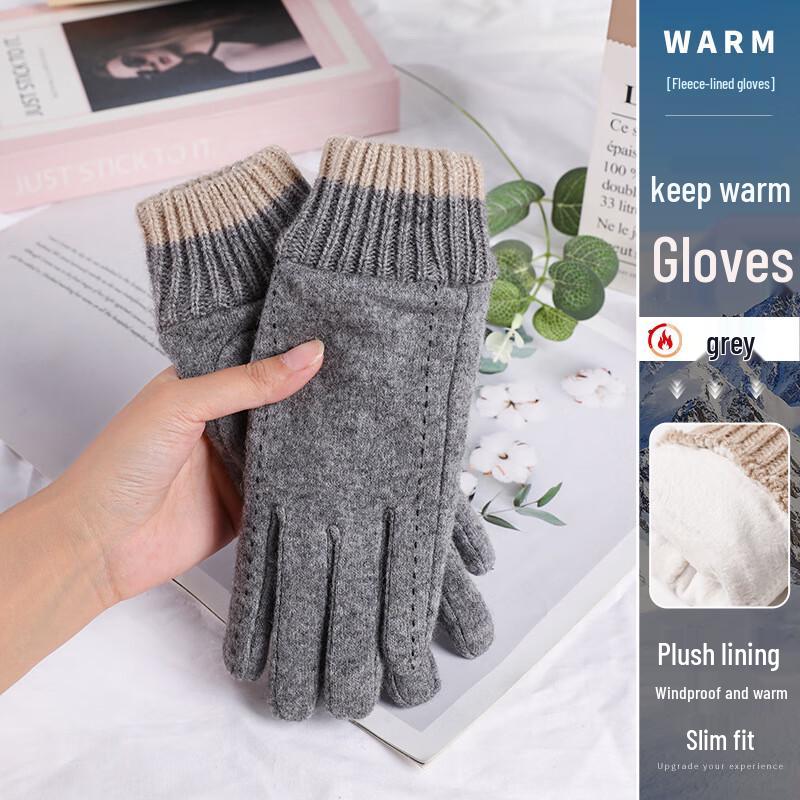 Медвежий разговор в ладони Зимние кашемировые теплые перчатки