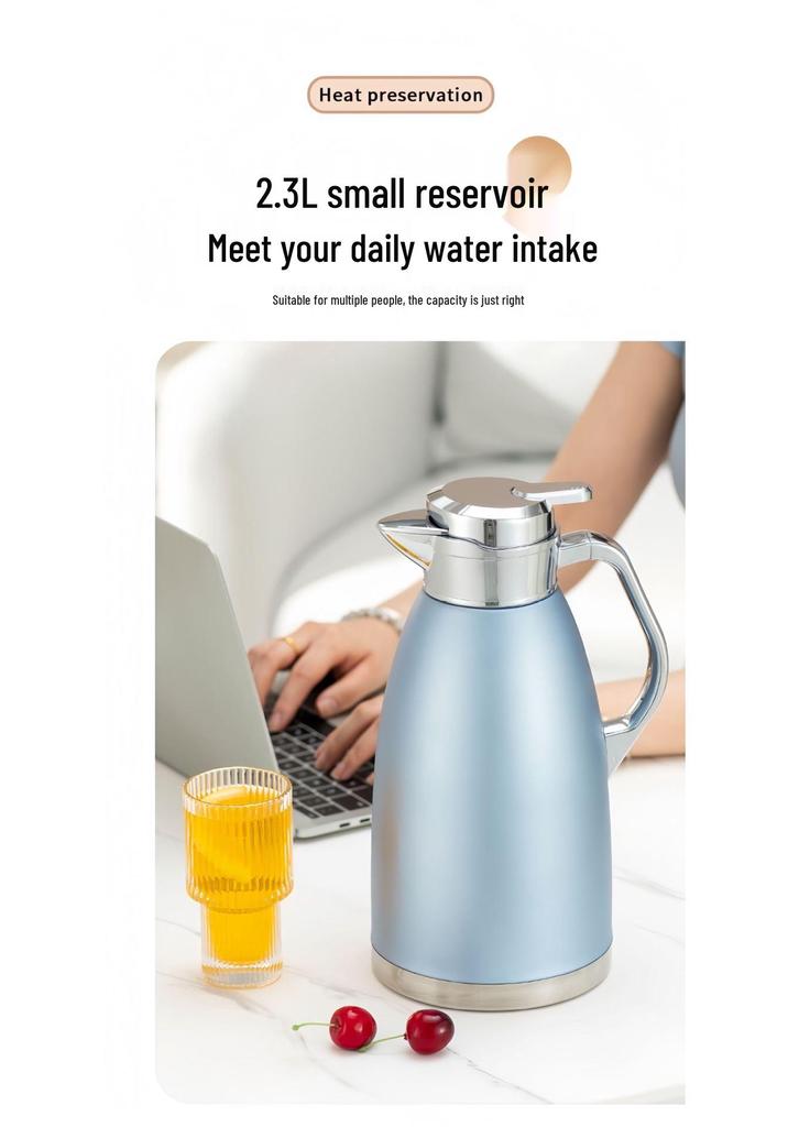 304 Stainless Steel Double-Layer Insulated Anti-Scald Kettle