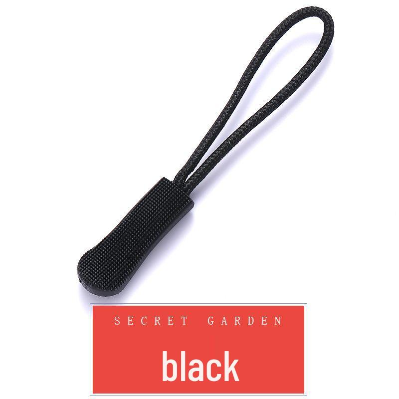 Colored PVC Zipper Pull Rope with Removable Drawstring and Rubber Pull Tab for Bags and Luggage