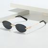 Oval Rimless Sunglasses, Stylish Sunglasses