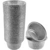 100Pcs Aluminum Tin Foil Baking Cup Tray Heart/Round/Square Tinfoil Tray Baking Pans  Pudding