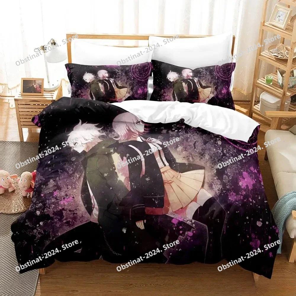 Neues Danganronpa V3 Bettwäscheset Einzelbett Twin Full Queen King Size Bettset Erwachsener Kind Schlafzimmer Bettbezug Sets 3D Druck Anime Bett