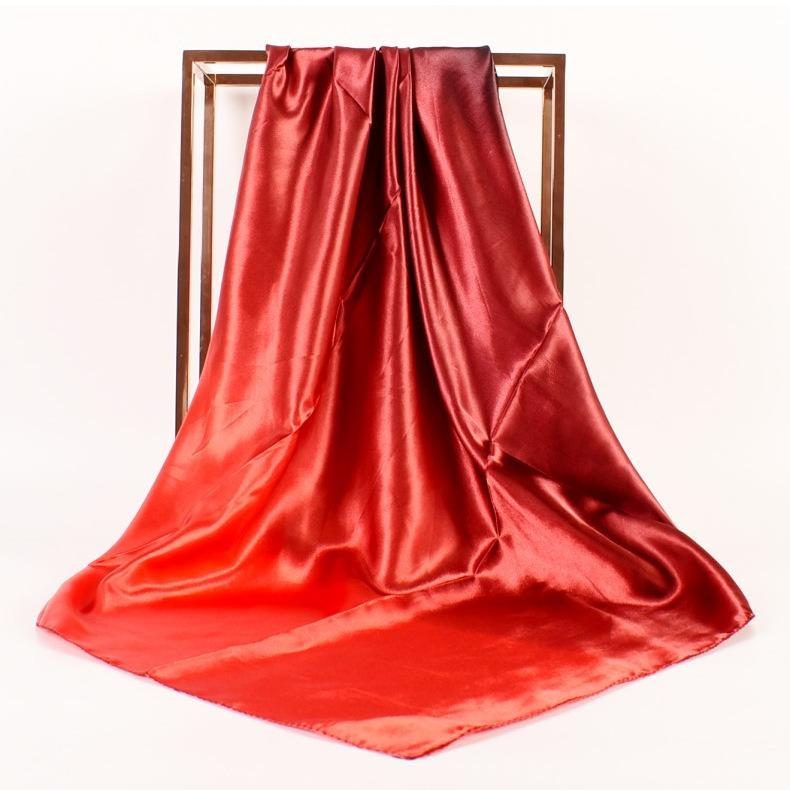 Silk Head Scarf Women Luxury Fashion Hair Scarves Summer Foulard Femme Satin Shawl Kerchief Girls Square Headscarf Bandana Cheve