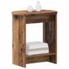 Side Table Reclaimed Wood Look 50 X 39.5 X 55 Cm Engineered Wood