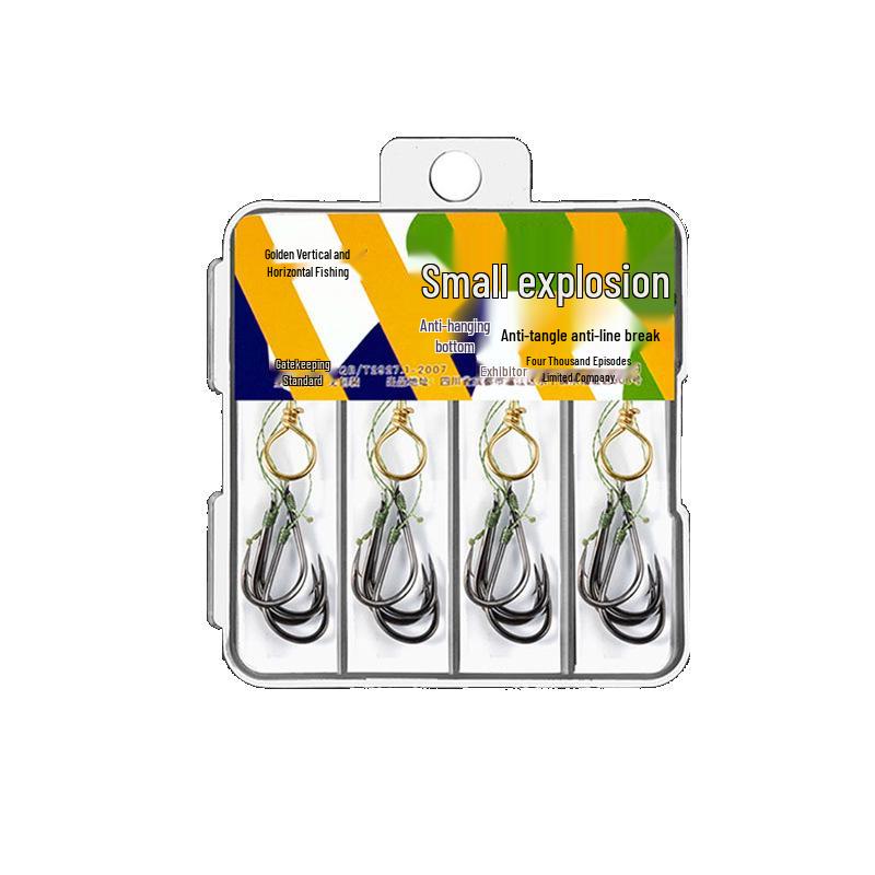 Qianyou Barbed Hand-tied Fishing Hook Set for Crucian Carp & Casting Rods