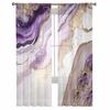 Abstract Modern Marble Texture Sheer Curtains For Living Room Kitchen Window Curtains Bedroom Tulle Voile Curtains