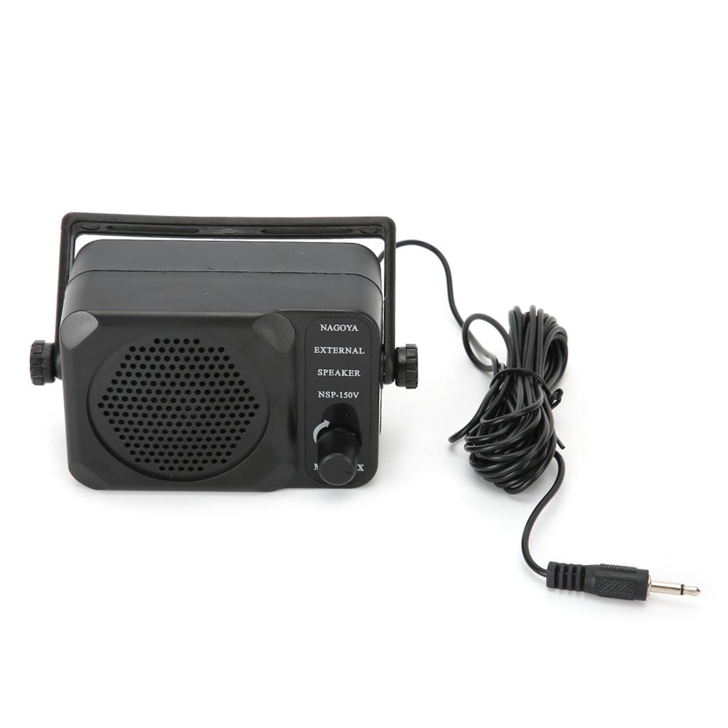 3.5mm Plug 3W Portable Mini External Speaker with Builtin Noise Filter Switch Universal for CB Radio