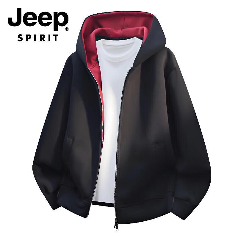 

Мужской кардиган на молнии с капюшоном JEEP SPIRIT 4XL