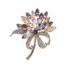 Elegant Crystal Flower Brooch – Exquisite, Colorful Handcrafted Pin for Women
