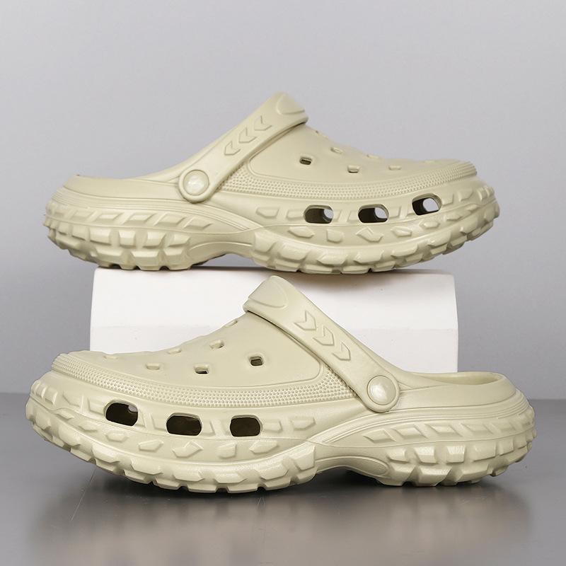 

Beach shoes large size fashion casual summer couple tire sole one shoe two sandals 36/37 чорний