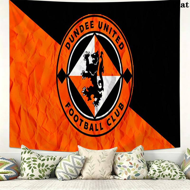 Dundee United FC Wall Tapestry Aesthetic Wall Hanging Printed Fabric Blanket Decorative Tapestries for Bedroom Living Room Home Decor
