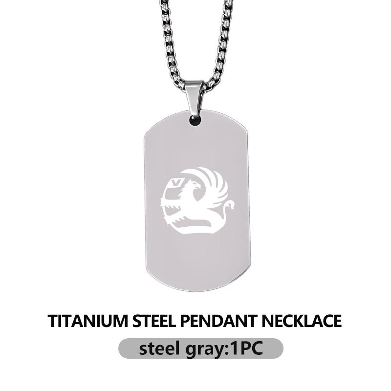 

Stainless Steel Car Custom Engraved Necklace Square Pendant Gift For Vauxhall Vivaro Zafira Combo Movano VXR8 Insignia Mokka GSe