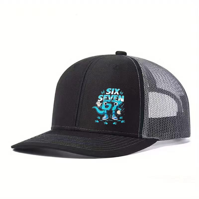 1 Stück Vergleich 67 Pixel Cartoon Explosion Feld Netzmütze! Atmungsaktives und schweißresistentes Streetwear-Essential für Trendsetter