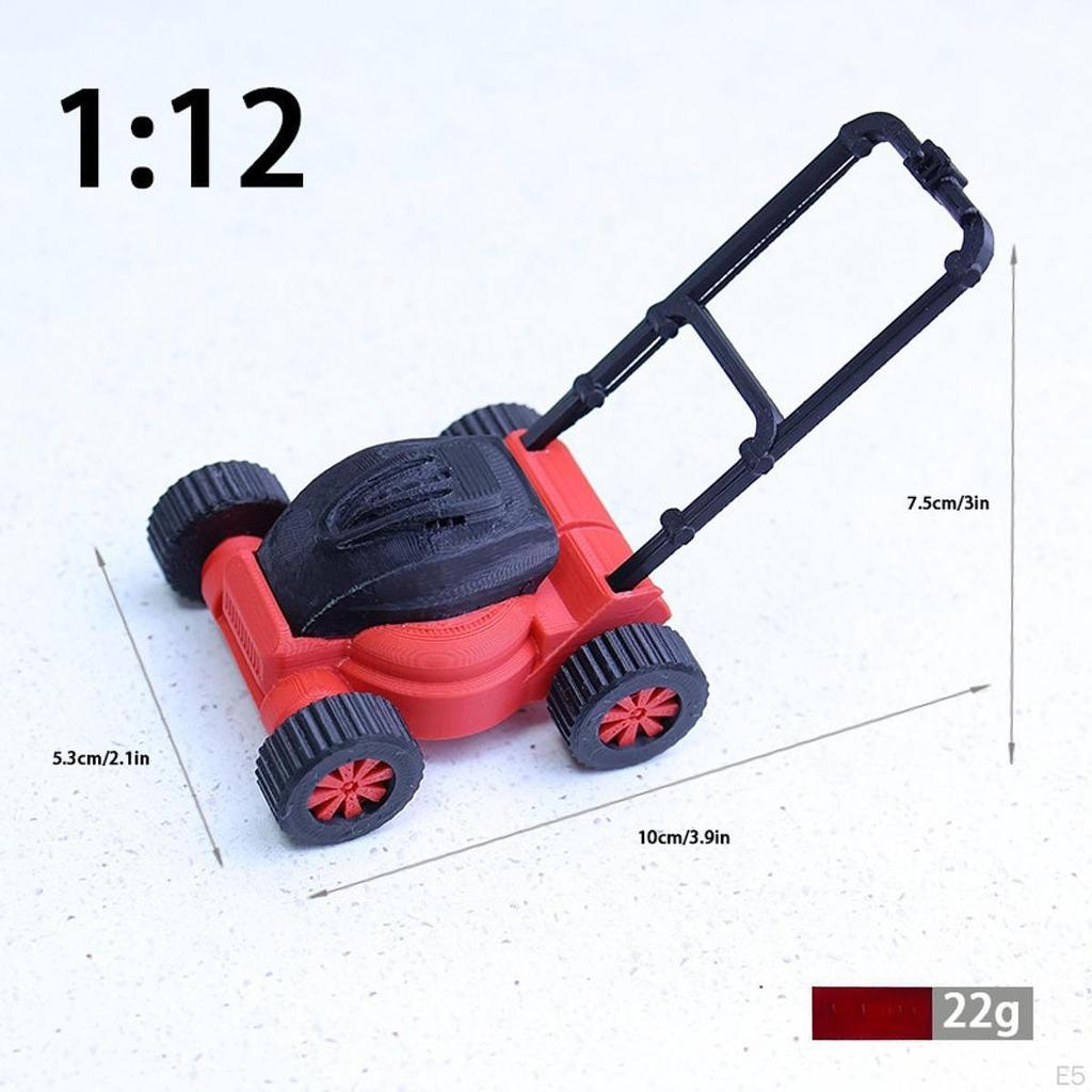 Doll House Decor Lawn Mower Model Compact Ornament Dollhouse Decoration for Gift Micro Landscape