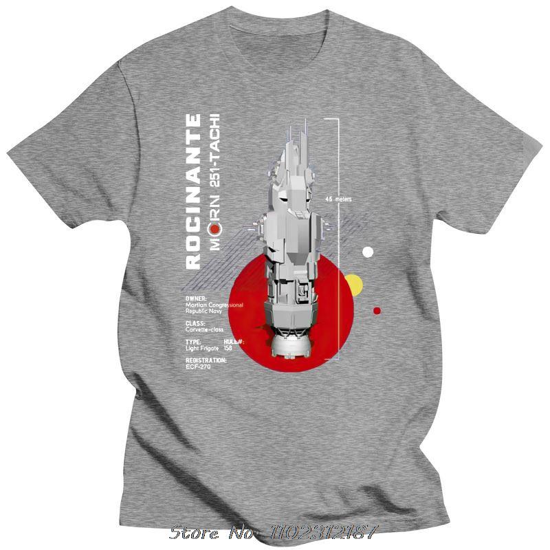 Tee The Expanse Rocinante Ship T Shirt Cotton Men O-neck T-shirt Hip Hop Tshirt Streetwear
