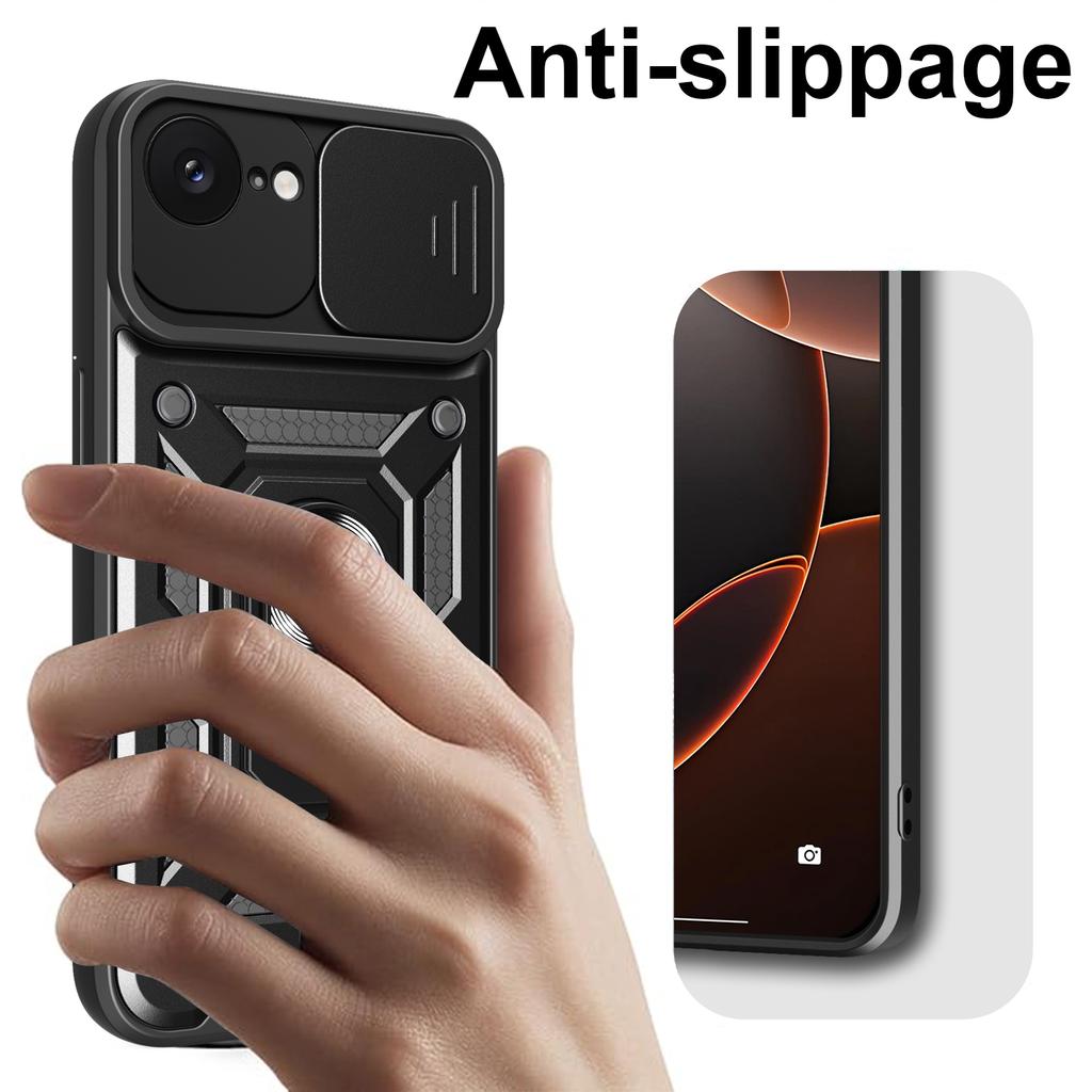 Shockproof Armor Case For iPhone 16e 16 15 14 Pro Max 16Plus 15Plus 13Mini Car Holder Phone Cover Camera Lens Protection Fundas