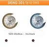 16in Home Quality Wall Clock Dining Room Living Moon The Earth Modelling LED Light Silent Movement Bedroom Clock Wall Decoration