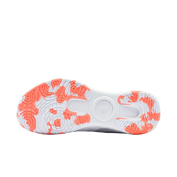 Li Ning Rocket Cloud Series Fashion Comfortable Versatile Durable Breathable Lightweight Low-Top Badminton Shoes Unisex Sneaker White Orange AYTS061-7