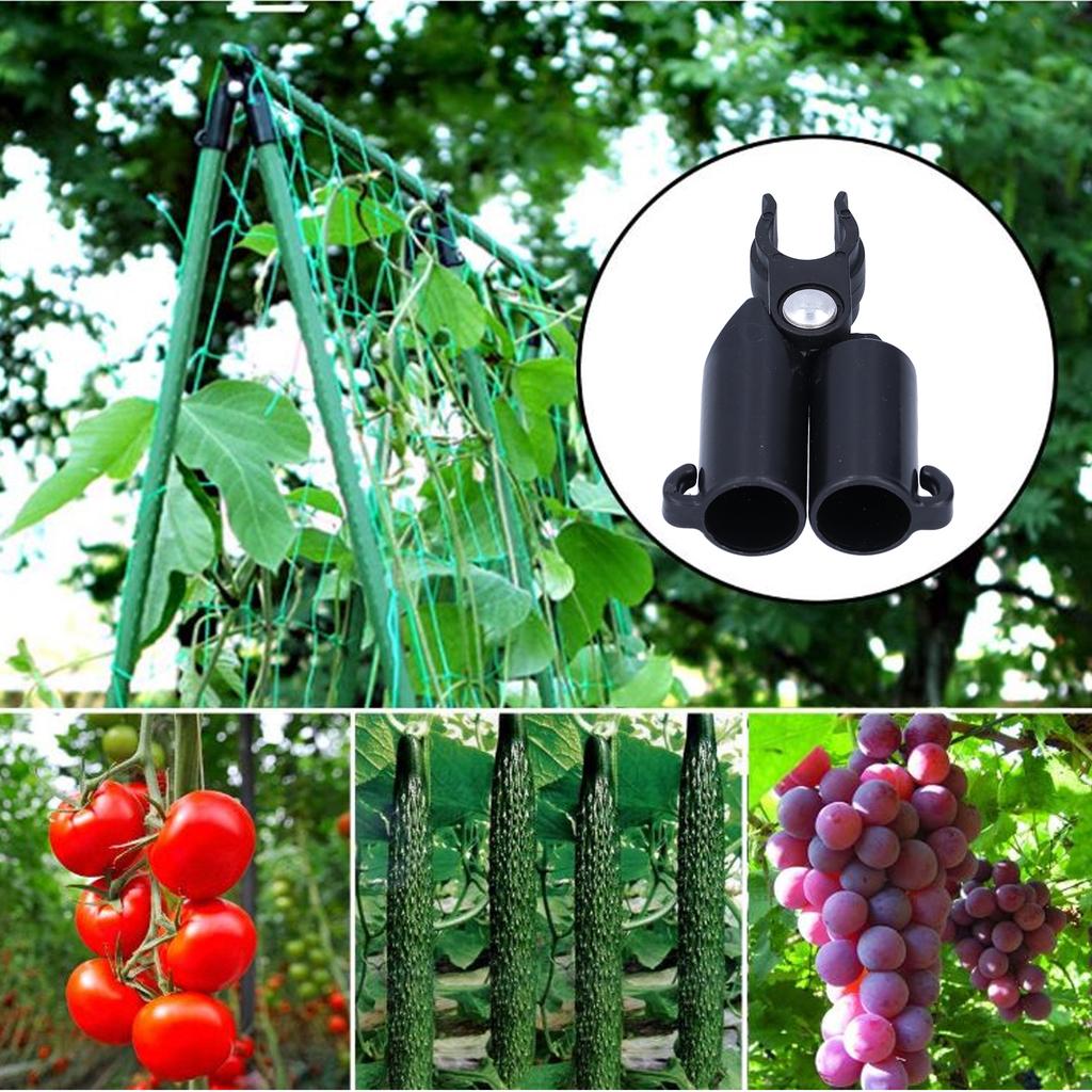10PCS A-Type Connecting Joint Fixed Clip Plant Supports Fixing Stakes Connector Garden Tool