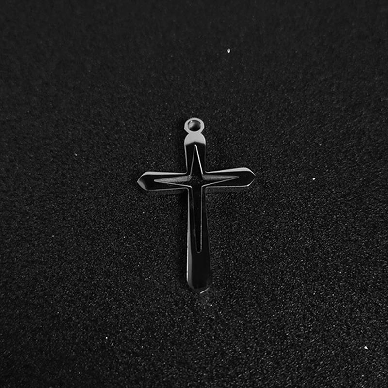 Personality Hollow Cross Pendant Necklace For Men Women Minimalist Punk Party Jewelry Gifts
