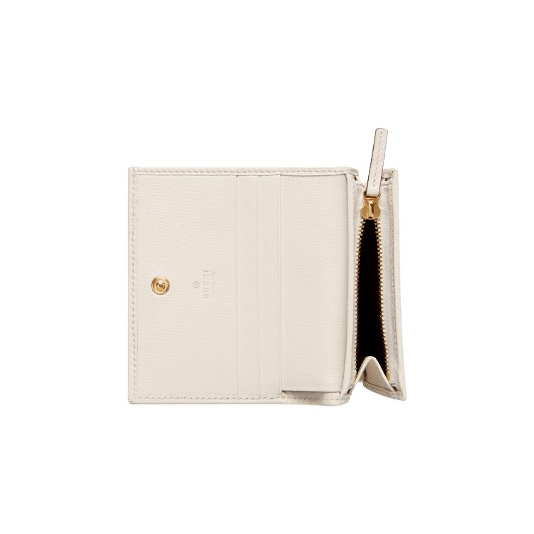 Gucci Horsebit 1955 Card Case Wallet GG Supreme/White Women Wallets Tan 621887-92TCG-9761