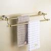 Luxury Crystal Bathroom Accessories Set Gold Polished Bath Hardware Set Wall Mounted Bathroom Products Basket Rack