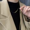 Stainless steel Snake Chain Necklace for women fashion sexy Gold Color collarbone necklace  gift