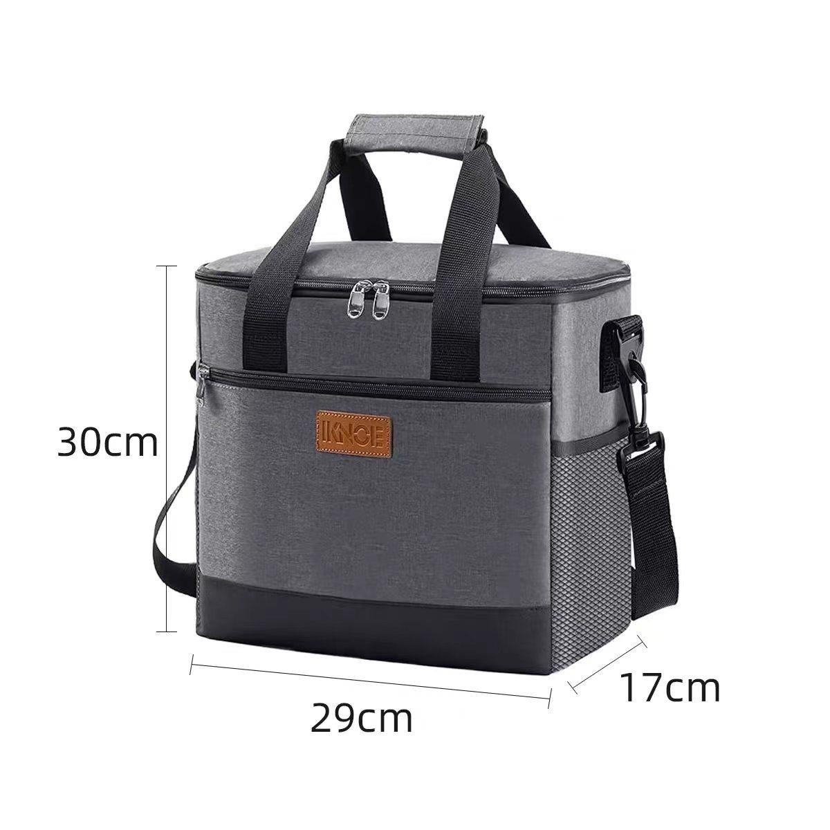 Hot Selling Handheld Insulated Cooler Bags 12L Capacity 12-Hour Ice Retention Bottle Opener-Outdoor Picnic Camping Shoulder серый