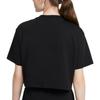 Nike Womens Contrast Color Logo Print Solid Short Sleeve Sports T-Shirt Women Tops Black CJ3758-011
