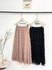 Polka Dot Mesh Fairy Fluffy Long Skirt - 2026 Spring/Summer High Waist A-line Layered Skirt for Women