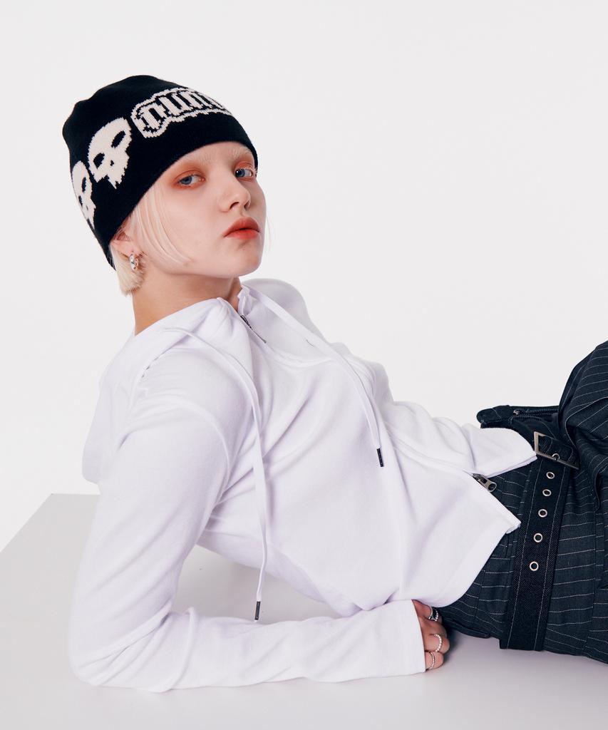 Leoninghai Skull Logo Jacquard Beanie [Black]