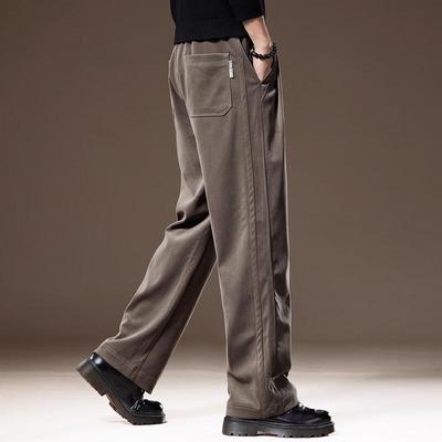 Men's Wide-Leg Straight-Fit Casual Pants