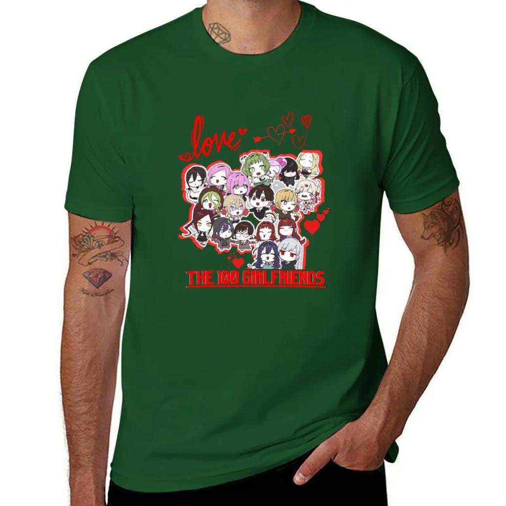 100 Girlfriends Who Really Love You kimi no Koto ga Daidaidaidaidaisuki anime arth TShirt customizeds mens workout shirts