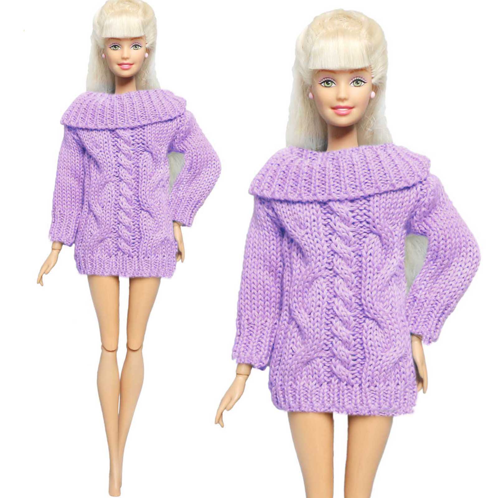 

Куклы вязаный свитер для куклы Барби для куклы Блайт зимняя одежда ручной работы для игрушки для девочек 11,5 дюймов(НЕТ КУКЛ)