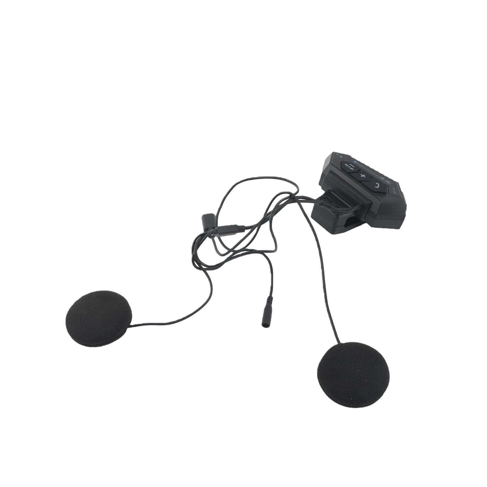 Шлем Гарнитура Bluetooth 5.4 EDR Мотоциклетные Наушники Громкая Связь 120 часов Воспроизведения 450 часов Ожидания 500 м Интерком с
