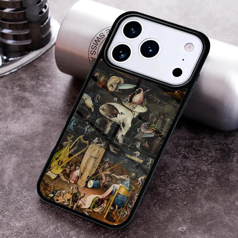 Hieronymus Bosch Kunst Malerei Druck Handyhülle für iPhone 17 16 15 Pro Max Air 14 13 12 11 Plus Stoßfeste Hülle