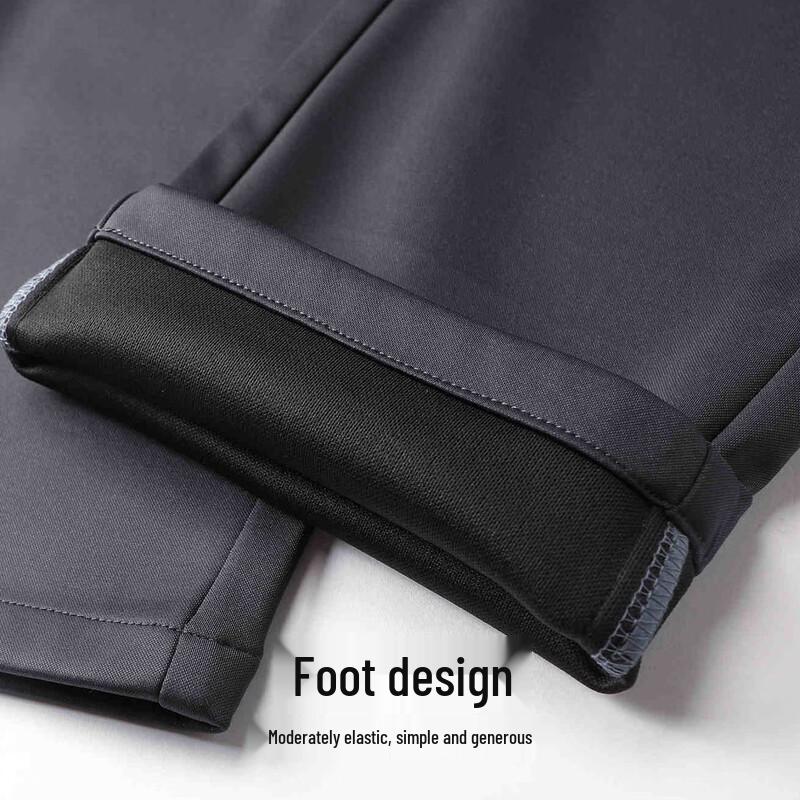 Hodo Men's Wool Blend Casual Business Trousers