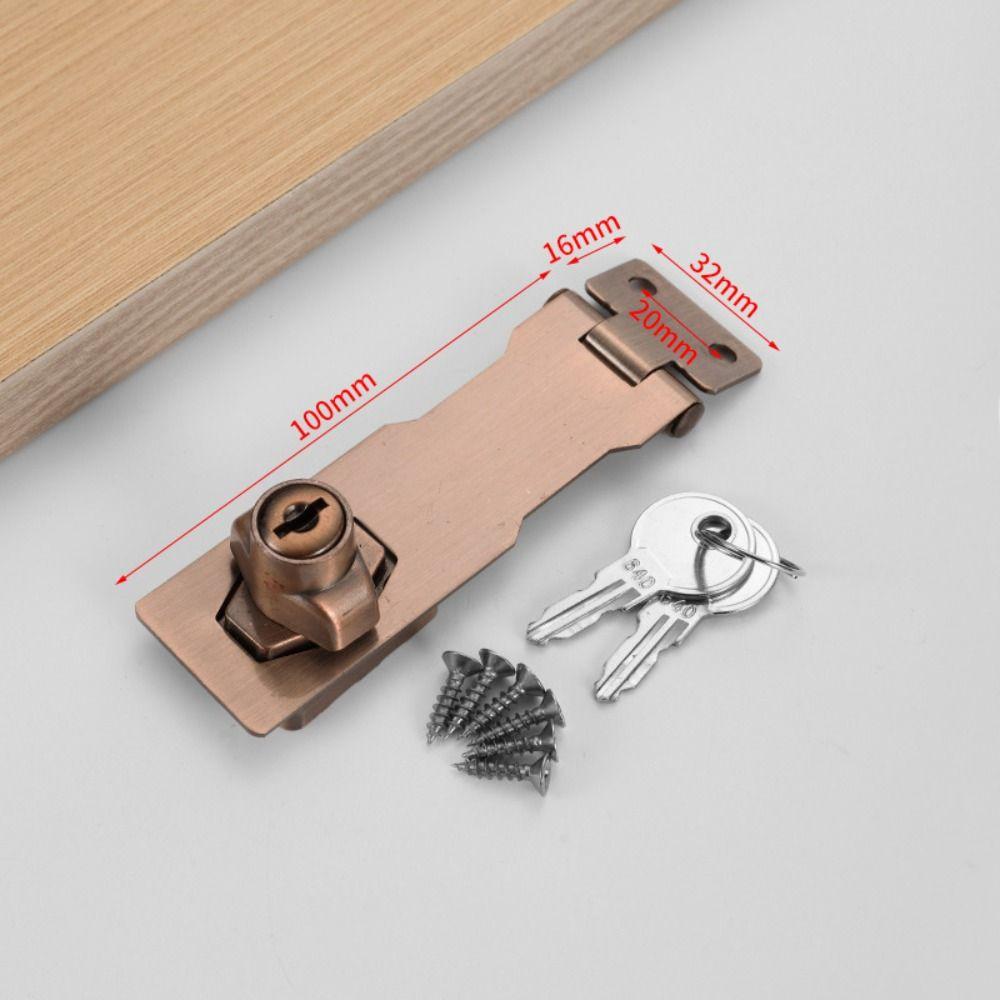 Anti-theft Security Furniture Locks No-punch Security Wooden Door Buckle  Mailbox